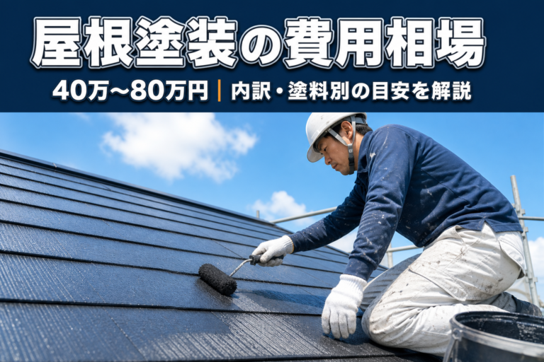 屋根塗装の費用相場はいくら？坪数・塗料別の目安と内訳・費用を抑えるコツを解説