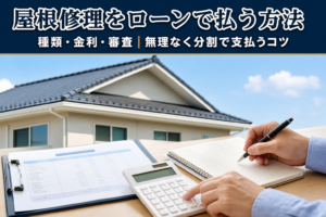 屋根修理をローンで払う方法は？種類・金利・審査・注意点を徹底解説