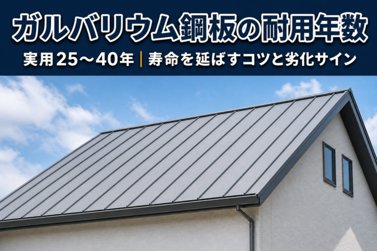ガルバリウム鋼板の屋根の耐用年数は？寿命を延ばす方法も解説